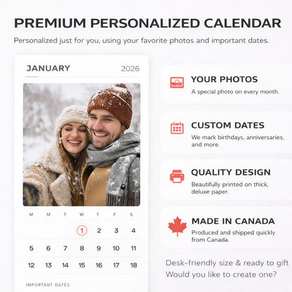 Personalized 2026 Photo Calendar